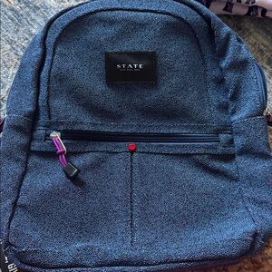 Price drop! STATE Navy and Purple Backpack
